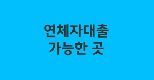 연체자대출의 장점을 최대로 활용하기